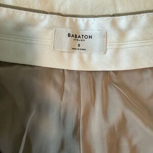 Babaton Cream and Taupe Trousers